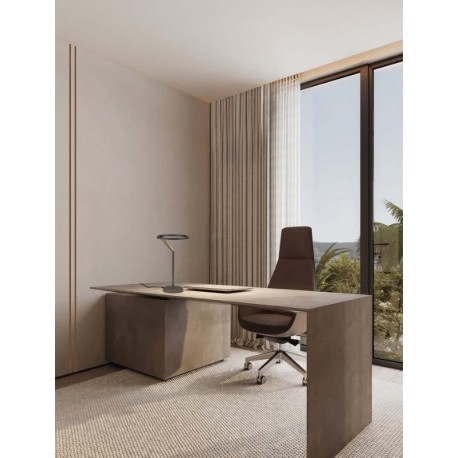 Touch Dimmable Foggy Nickel Aluminium LED 16 Watt 220-240 Volt 612Lm 3000K IP20 D: 22 H: 38 cm - PNL9088141 - NOVALUCE