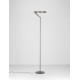 Touch Dimmable Foggy Nickel Aluminium LED 26 Watt 220-240 Volt 1149Lm 3000K IP20 D: 33 H: 168 cm - PNL9088143 - NOVALUCE