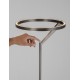 Touch Dimmable Foggy Nickel Aluminium LED 26 Watt 220-240 Volt 1149Lm 3000K IP20 D: 33 H: 168 cm - PNL9088143 - NOVALUCE