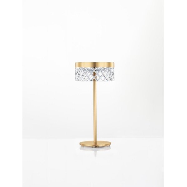 Brass Gold Metal & Clear Acrylic LED 6Watt 220-240 Volt 383Lm 3000K IP20 D:14,8 H:30cm - PNL9186947 - NOVALUCE