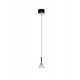Matt Black & Rose Gold Metal Structured Acrylic LED 7 Watt 220-240Volt 345Lm 3000K IP20 D: 10,5 H: 180 cm - PNL9186963 - NOVA