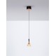Matt Black & Rose Gold Metal Structured Acrylic LED 7 Watt 220-240Volt 345Lm 3000K IP20 D: 10,5 H: 180 cm - PNL9186963 - NOVA