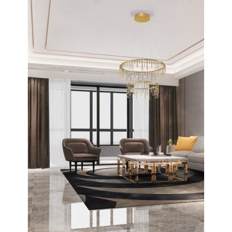 Triac Dimmable Gold Copper Metal LED 41 Watt 220-240 Volt 3317Lm 3000K IP20 D:65 H:150 cm - PNL9186968 - NOVALUCE