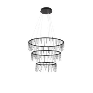 Triac Dimmable Black Chrome Copper Metal LED 72 Watt 220-240 Volt 5866Lm 3000K IP20 D: 80 H: 200 cm - PNL9186971 - NOVALUCE 2