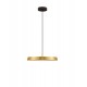 Satin Gold Aluminium & Acrylic Black Fabric Wire LED 37 Watt 220-240 Volt 4275Lm 3000K IP20 D: 50 H: 130 cm - PNL9223416 - NOV
