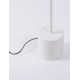 Matt White Aluminium & Acrylic Black Fabric Wire LED 33 Watt 220-240 Volt 2666Lm 3000K IP20 Switch On/Off Cable Length 250 cm