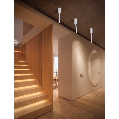 Sandy White Aluminium LED 4 Watt 220-240Volt 177Lm 3000K IP20 Beam Angle 25° D: 5 H: 29.5 cm - PNL9232138 - NOVALUCE