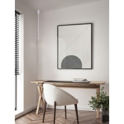 Sandy White Aluminium LED 4 Watt 220-240Volt 177Lm 3000K IP20 Beam Angle 25° D: 5 H: 70 cm - PNL9232142 - NOVALUCE