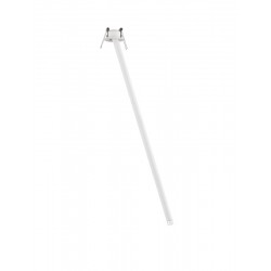 Sandy White Aluminium LED 4 Watt 220-240Volt 177Lm 3000K IP20 Beam Angle 25° D: 5 H: 64 cm - PNL9232148 - NOVALUCE