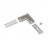 Connecteur L 90° Profile LED Rainure Gris