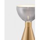 Brass Gold Metal & Smoky Glass LED 8 Watt 220-240Volt 227Lm 3000K IP20 D: 17 H: 32 cm - PNL9236312 - NOVALUCE