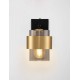 Smoky Glass Sandy Black & Brass Gold Metal LED E27 1x12 Watt 100-240 Volt IP20 bulb excluded L: 10 W: 20 H: 17 cm - PNL9236389 