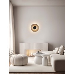 Black Nickel & Smoky Glass LED 8 Watt 220-240Volt 72Lm 3000K IP20 D: 30 W: 6 H: 30 cm - PNL9236498 - NOVALUCE