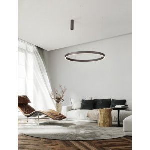 Triac Dimmable Brushed Brown Coffee Aluminium & Silicone LED 77 Watt 3326Lm 220-240 Volt 3000K IP20 light up & down D: 80 