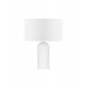 White Gypsum & White Fabric Shade LED E27 1x12 Watt 100-240Volt bulb excluded D: 35 H: 47 cm - PNL9540243 - NOVALUCE