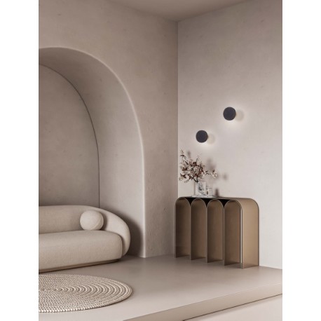 Sandy Black Aluminium LED 5 Watt 220-240 Volt 152Lm 3000K IP20 D: 10 H: 9,4 cm - PNL9540247 - NOVALUCE