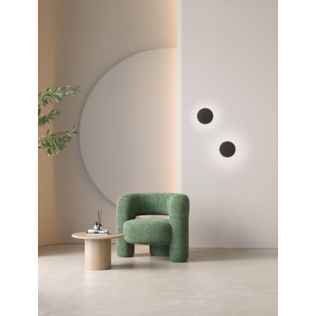 Sandy Black Aluminium LED 10 Watt 220-240 Volt 402Lm 3000K IP20 D: 15 H: 9,4 cm - PNL9540249 - NOVALUCE