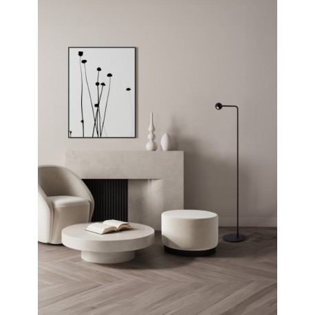 Sandy Black Aluminium & Steel LED 6 Watt 220-240 Volt 576Lm 3000K IP20 Switch On/Off L: 25,8 W: 21 H: 125,5 cm - PNL9540254 - N