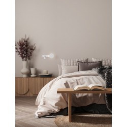 Sandy White Aluminium & Steel LED 9 Watt 220-240Volt 543Lm 3000K IP20 L: 28.5 W: 8.5 H: 10 cm - PNL9540256 - NOVALUCE