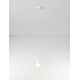 Sandy White Gypsum & Opal Glass LED G9 2X5Watt 100-240Volt IP20 bulb excluded D: 8 H: 115 cm - PNL9577017 - NOVALUCE
