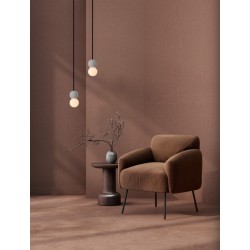 Gray Concrete & Opal Glass LED G9 2X5Watt 100-240Volt IP20 bulb excluded D: 8 H: 115 cm - PNL9577018 - NOVALUCE