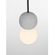 Gray Concrete & Opal Glass LED G9 2X5Watt 100-240Volt IP20 bulb excluded D: 8 H: 115 cm - PNL9577018 - NOVALUCE