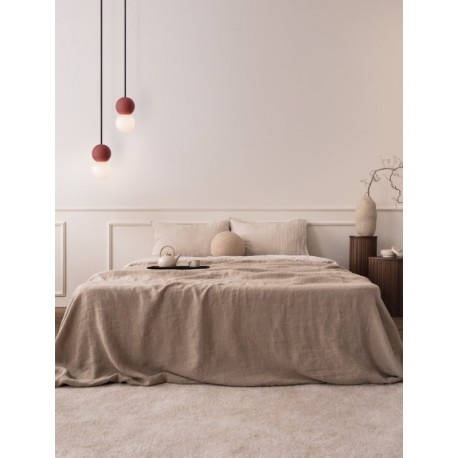 Red Concrete & Opal Glass LED G9 2X5Watt 100-240Volt IP20 bulb excluded D: 8 H: 115 cm - PNL9577019 - NOVALUCE