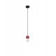 Red Concrete & Opal Glass LED G9 2X5Watt 100-240Volt IP20 bulb excluded D: 8 H: 115 cm - PNL9577019 - NOVALUCE