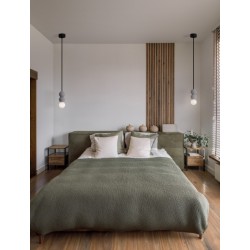 Gray Concrete & Opal Glass LED G9 3X5Watt 100-240Volt IP20 bulb excluded D: 8 H: 115 cm - PNL9577021 - NOVALUCE