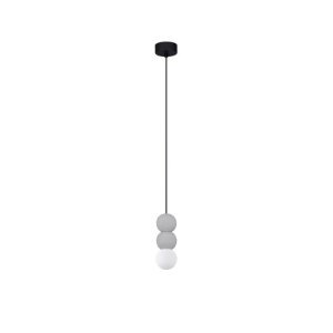 Gray Concrete & Opal Glass LED G9 3X5Watt 100-240Volt IP20 bulb excluded D: 8 H: 115 cm - PNL9577021 - NOVALUCE 2