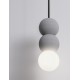 Gray Concrete & Opal Glass LED G9 3X5Watt 100-240Volt IP20 bulb excluded D: 8 H: 115 cm - PNL9577021 - NOVALUCE