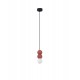 Red Concrete & Opal Glass LED G9 3X5Watt 100-240Volt IP20 bulb excluded D: 8 H: 115 cm - PNL9577022 - NOVALUCE