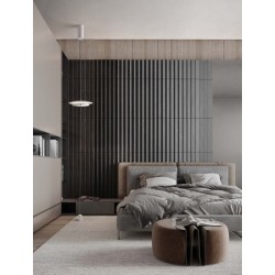 Triac Dimmable Sandy White & Chrome Mirror Aluminium LED 21 Watt 220-240Volt 918Lm 3000K IP20 D: 35 H: 330 cm - PNL9580701 -