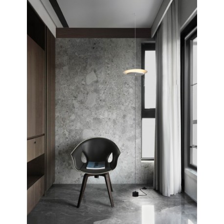 Touch Dimmable Sandy White & Chrome Mirror Aluminium LED 21 Watt 220-240Volt 918Lm 3000K IP20 D: 35 W: 10 H: 370 cm - PNL958