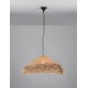 Natural Seagrass Black Fabric Wire & Base LED E27 1x12 Watt 100-240 Volt Bulb Excluded IP20 D:86 H1:30 H2:200cm - PNL9586513 -