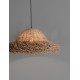 Natural Seagrass Black Fabric Wire & Base LED E27 3x12 Watt 100-240 Volt Bulb Excluded IP20 D:65 H1:28 H2:200cm - PNL9586515 -