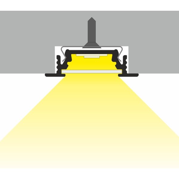 Profile LED Rainure ALU Anodisé 1000mm