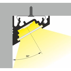 Profile LED Angle 30 / 60 ALU Anodisé 1000mm