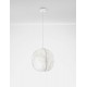 Sandy White Mulberry Silk LED E27 1x12 Watt 100-240 Volt IP20 bulb excluded D: 42 H: 210 cm - PNL9620165 - NOVALUCE