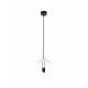 Sandy Black Steel & Aluminium Clear Frosted Acrylic LED 8 Watt 220-240Volt 395Lm 3000K IP20 D: 22 H: 210 cm - PNL9695275 - NO