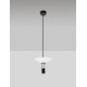 Sandy Black Steel & Aluminium Clear Frosted Acrylic LED 8 Watt 220-240Volt 425Lm 3000K IP20 D: 22 H: 210 cm - PNL9695276 - NO