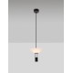 Sandy Black Steel & Aluminium Clear Frosted Acrylic LED 8 Watt 220-240Volt 425Lm 3000K IP20 D: 22 H: 210 cm - PNL9695276 - NO