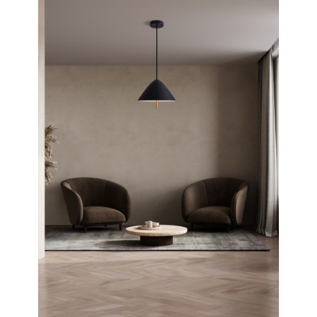 Sandy Black Metal & Acrylic LED 17Watt 220-240Volt 917Lm 3000K IP20 D: 40 H: 150 cm - PNL9695288 - NOVALUCE