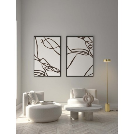 Brass Gold Metal LED 17Watt 220-240Volt 929Lm 3000K IP20 D: 20 H: 135 cm - PNL9695291 - NOVALUCE