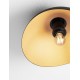 Sandy Black & Inner Gold Metal LED E27 1x12Watt 100-240Volt IP20 bulb excluded D: 30 H: 15 cm - PNL9695305 - NOVALUCE