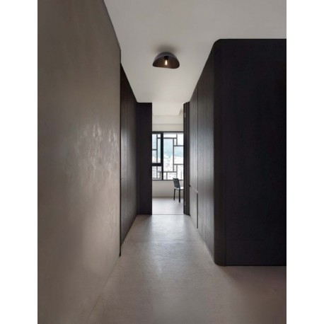 Sandy Black Metal LED E27 1x12Watt 100-240Volt IP20 bulb excluded D: 30 H: 15 cm - PNL9695307 - NOVALUCE