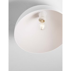 Sandy White Metal LED E27 1x12Watt 100-240Volt IP20 bulb excluded D: 40 H: 25 cm - PNL9695312 - NOVALUCE