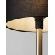 Brass Gold & Black Metal & Fabric LED E27 1x12Watt 100-240Volt IP20 bulb excluded D: 30 H: 57,8 cm - PNL9695330 - NOVALUCE