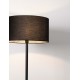 Sandy Black Metal & Fabric LED E27 1x12Watt 100-240Volt IP20 bulb excluded D: 45 H: 164,8 cm - PNL9695331 - NOVALUCE
