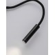 Sandy Black Aluminium LED 6 Watt 220-240Volt 453Lm 3000K Switch on/off IP44 L: 8.5 H: 56 cm - PNL9701620 - NOVALUCE